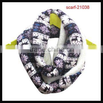 Fashion hot sell women's infinity snow scarf