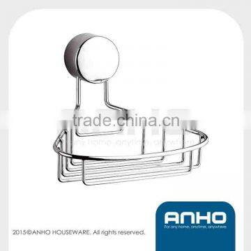Anho wall mount bathroom wire novelty soap dishes , chrome