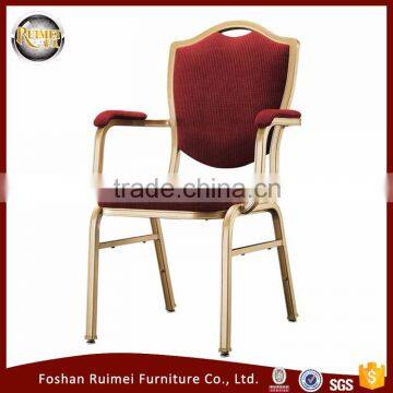 Wholesale best quality custom-made modern metal furniture armrest dining chair