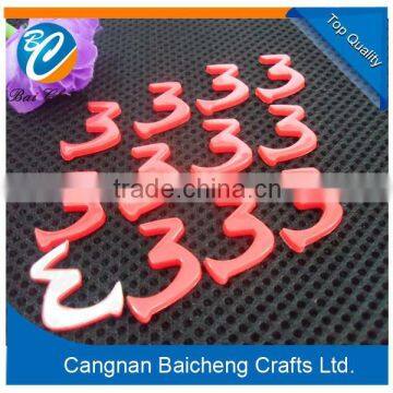 BAICHENG car emblems that are designed in letter, number