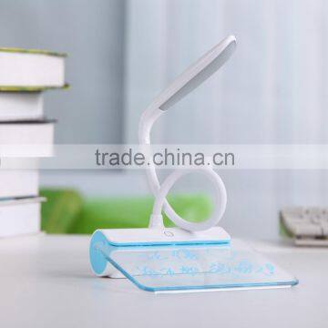 Rechargeable 360 Degree Twist Hose Desk Lamp With Luminous Message Boards