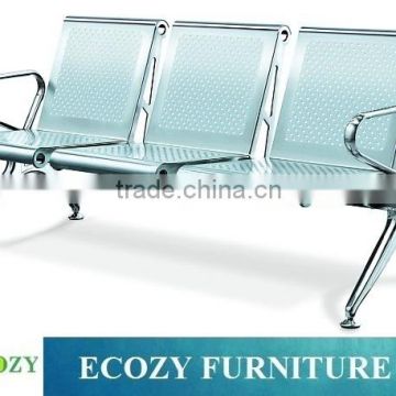 3-Seater stainless steel waiting chairs