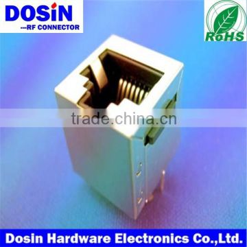 network RJ45 Connector, single port RJ45 jacks Connector for PCB mount Modular Jack