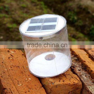 Solar Rechargeable Inflatable Lantern Light Portable and Foldable Outdoor Garden Waterproof Camping Light