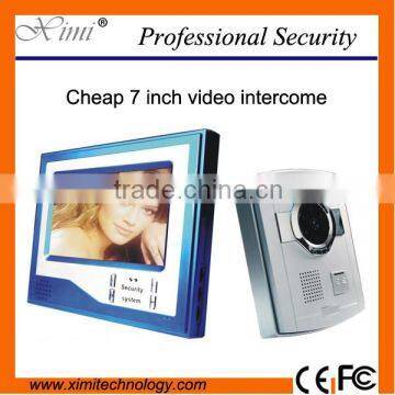 Video door opener 7 inch video door phone system door access control with monitor night version video door phone