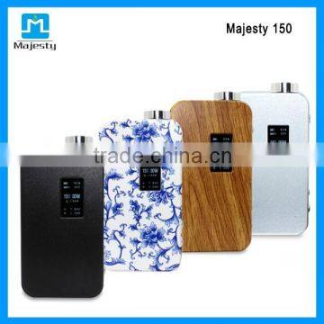 new arrival 2015 150W box mod mechanical mod majesty 150 with dual 18650 battery 150W majesty 150