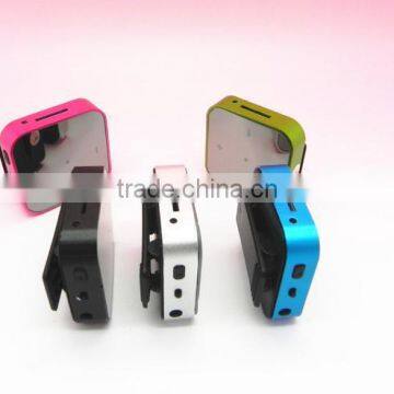 Mirror screen mini square mp3 music player with clip                        
                                                Quality Choice