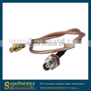 MCX male straight to TNC female bulkhead with O-ring straight cable RG316 for wireless wholesale price