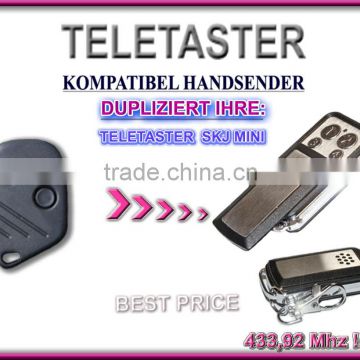 Aftermarket for Teletaster remote SKJ MINI 433,92MHZ