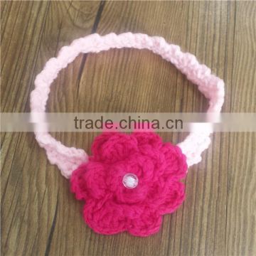 Stretchy Crochet Baby Heart Hairband