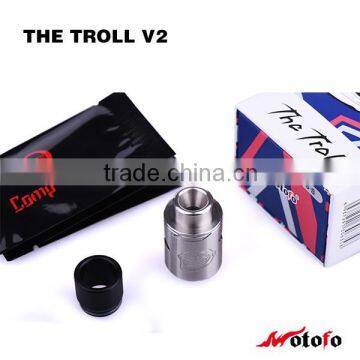 vape pen from china supplier Wotofo The Troll V2 RDA in Stock, Troll V2 RDA wholesale