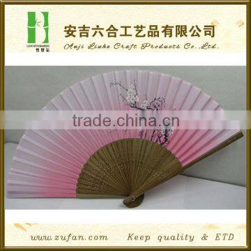 New style cloth bamboo fan