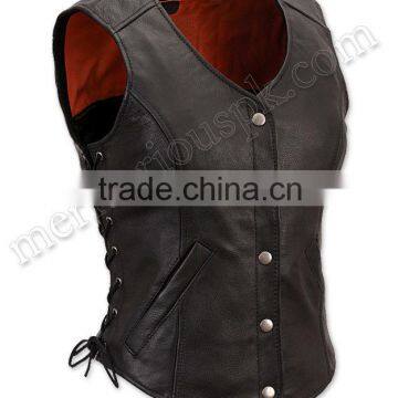 Women Leather Waistcoats