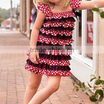 red baby girl dress hot sale bow sleeveless girl birthday dress