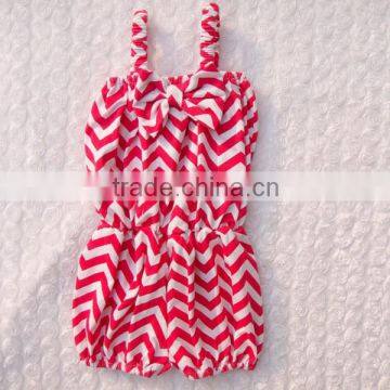 KP-JPS009 Newborn red white chevron baby bodysuit wholesale 2015