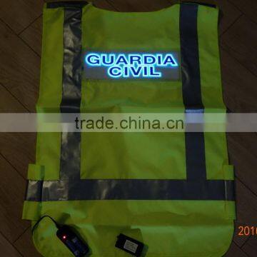 High quality stable Outdoor waterproof EL safety vest