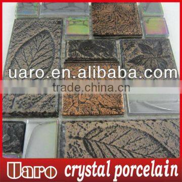 Decorative buffing mixture mosaic tile crystal mosaic porcelain