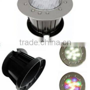 DMX512 RGB 9W recessed round LED Swimming Pool Light