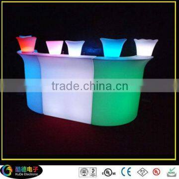 Color Rechangeable LED Luminous Bar Furniture Bar Secional Counter, bar counter styles