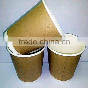 high quality wood type 8oz double wall cup