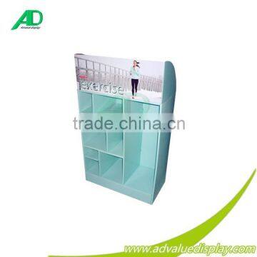 Exercise sport clothes cardboard sidekick display for supermarket fashion shop advertising for promotional sales