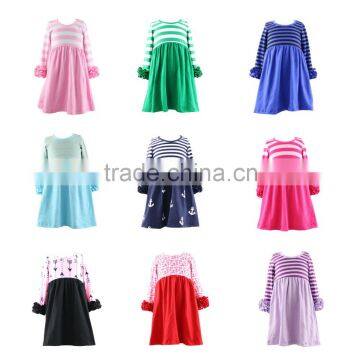 High Quality Girls Dress Breathable Baby Dress Icing Color Dresses