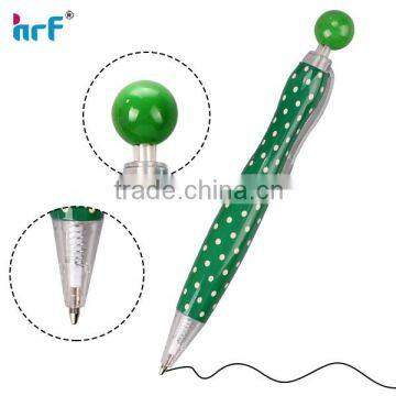 cute polka dots ball pen top with round ball