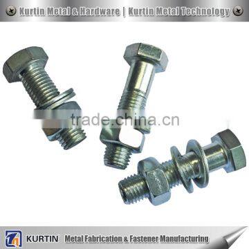 ASTM standard din 933 fastener with nut and washer