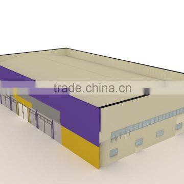 Modern decoration prefabricated steel building mall structure