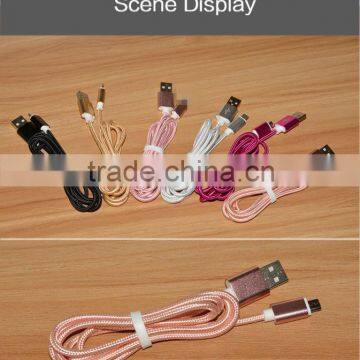 Top Quality Mobile Phone USB Sync Data Cable 1m Nylon Data Line 2A Fast Charge for Apple IPhones 5/5s/se/6/6s/6s Plus/ipad Mini photo-2