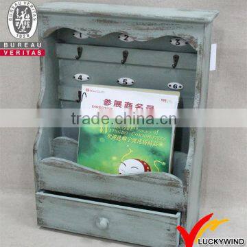 Antique Hanging Wooden Kitchen Wall Shelf photo-5