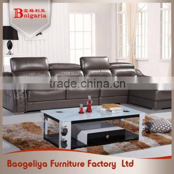 Simple design fashion moistureproof easy clean leather sofa sale