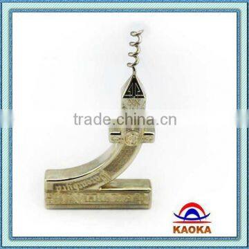 Custom Die cast Zinc alloy top quality corkscrew opener for travel