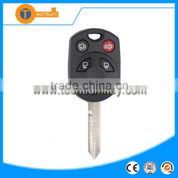 abs 4 button universal transponder key without logo with uncut blade for ford galaxy mustang escort