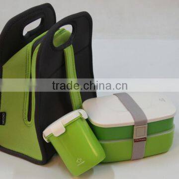 Plastic Lunch Box With Travel Cup / Cooler Bag Set photo-3