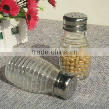 mini glass jar for salt, spice shaker