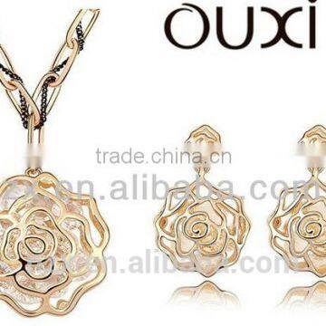 OUXI cheap dubai gold plated silver stone bulk jewelry S-2057