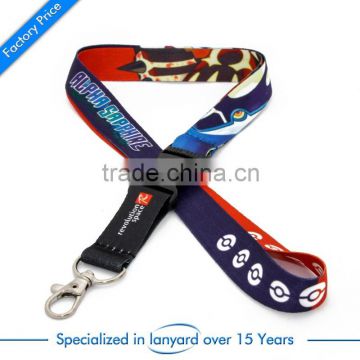 Full colors printed custom fashion lanyard