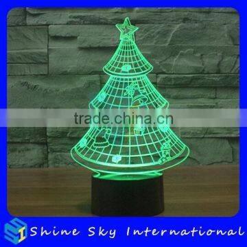 Creative Christmas Decoration 3D LED Night Light Christmas Tree Projector Night Light Indoor Outdoor Decoration Touch Light