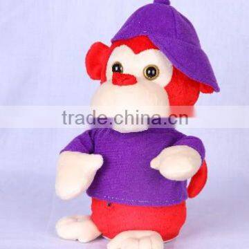 Animated singing and dancing stuffed plush toy break dancer Monkey