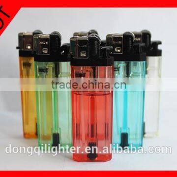 Plastic Eight Angel Black Head Transparent Refillable Flint Lighter photo-4