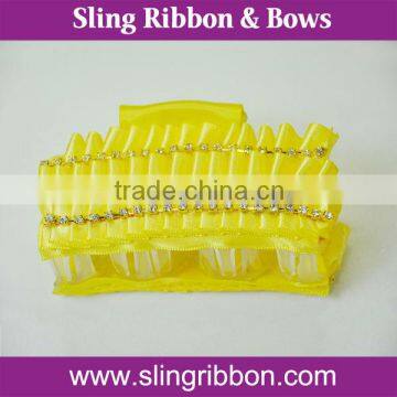 satin box pleated ribbon