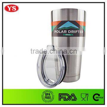 30 ounce insulated double wall stainless steel vacuum drinking cup