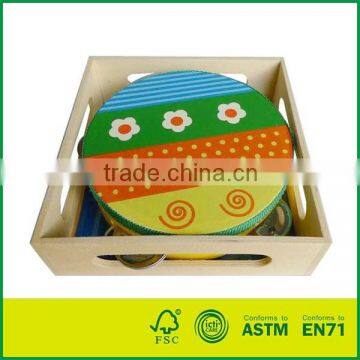 Children Wooden Tambourine