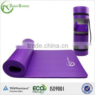 ZHENSHENG thick nbr yoga mat with carry strap