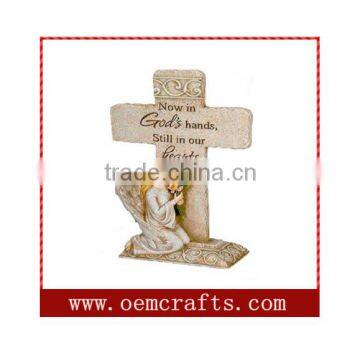 Mini Resin Cross Wholesale Resin Angel Religious Craft
