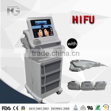 0.2-3.0J 2016 New HIFU Ultrasound Expression Lines Removal Machine Package HIFU Seven Treatment Tips