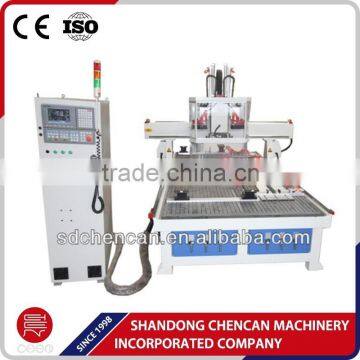 Jinan 4Axis Drilling Hole CNC Router Wood Engraver Machine With Three Heads photo-4