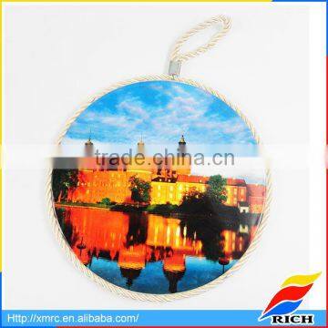 personalized tourist ceramic printing scenery hanging wall plate collections