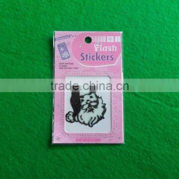 Fashion Manufacturers Glitter Vinyl mobile phone Sticker Paper